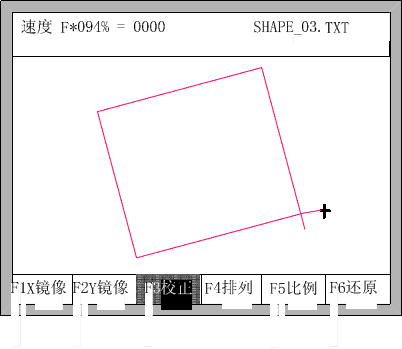 CNC cutting machine rotated angle