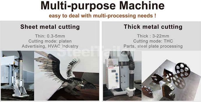 CNC table plasma cutting machine is an multi-purpose machine